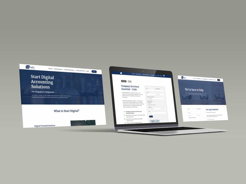 The Leftright Corporate website.